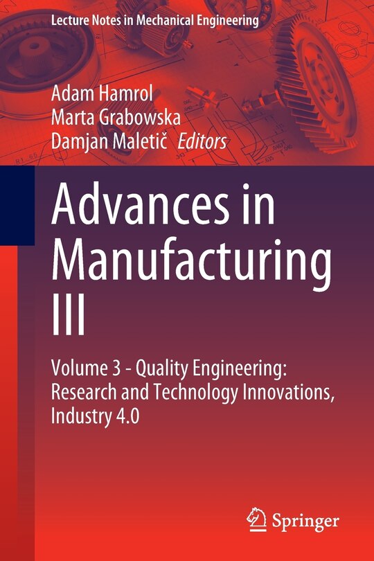 Front cover_Advances in Manufacturing III