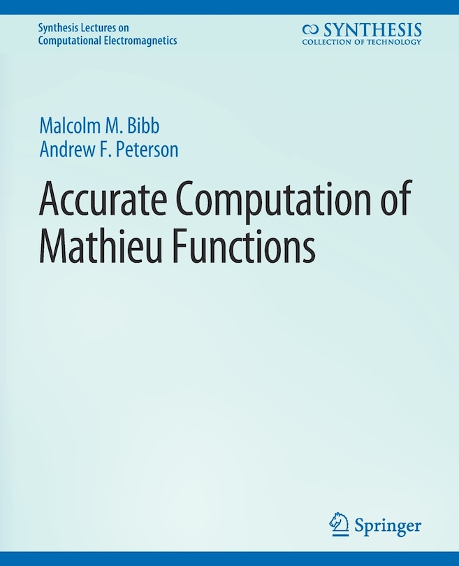Couverture_Accurate Computation of Mathieu Functions