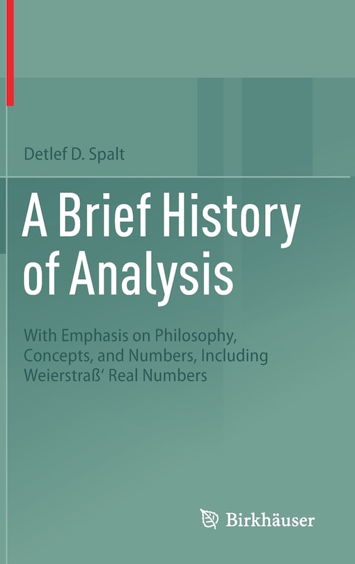 Front cover_A Brief History of Analysis