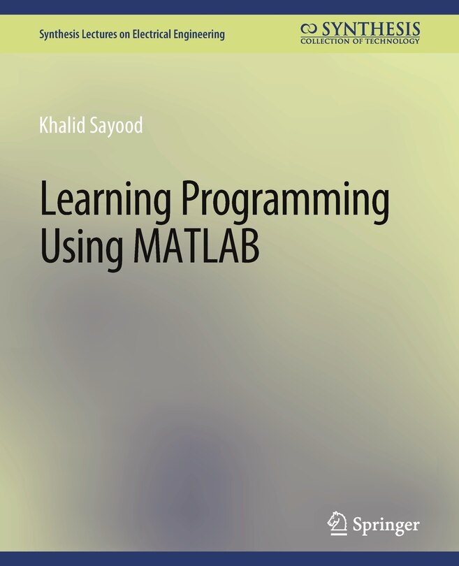 Couverture_Learning Programming Using Matlab