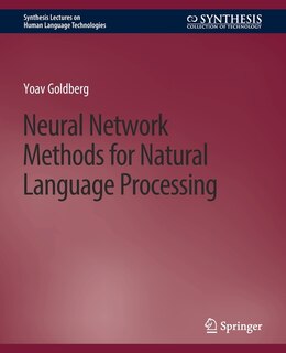 Couverture_Neural Network Methods for Natural Language Processing
