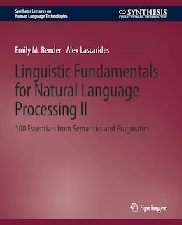 Front cover_Linguistic Fundamentals for Natural Language Processing II