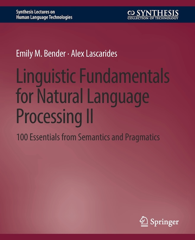 Front cover_Linguistic Fundamentals for Natural Language Processing II