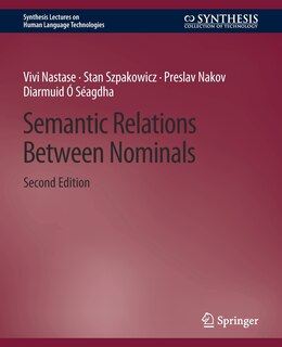 Front cover_Semantic Relations Between Nominals