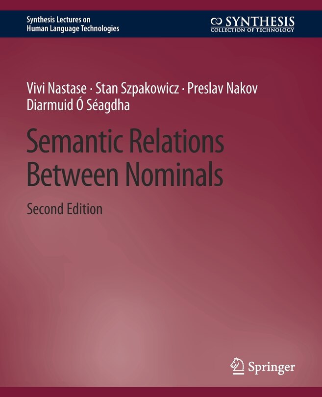 Front cover_Semantic Relations Between Nominals
