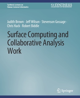 Couverture_Surface Computing and Collaborative Analysis Work