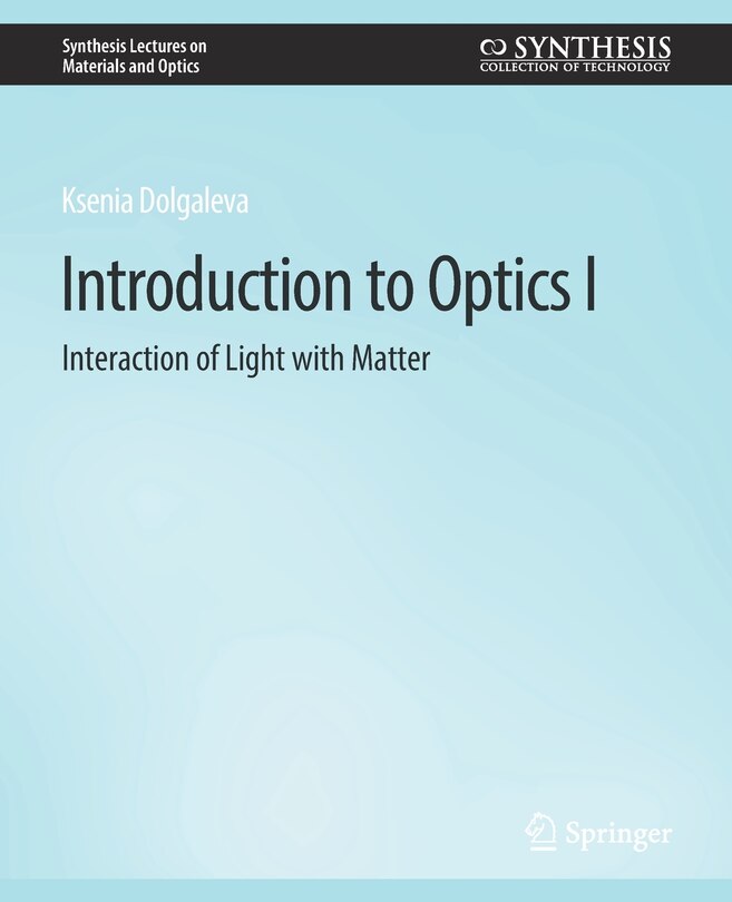 Couverture_Introduction to Optics I