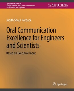 Front cover_Oral Communication Excellence for Engineers and Scientists