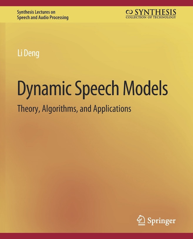Front cover_Dynamic Speech Models