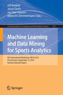 Front cover_Machine Learning and Data Mining for Sports Analytics