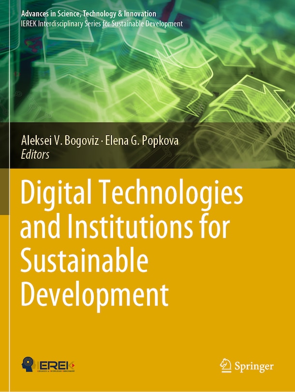 Couverture_Digital Technologies and Institutions for Sustainable Development