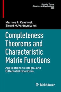 Couverture_Completeness Theorems and Characteristic Matrix Functions