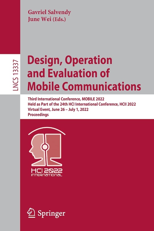 Couverture_Design, Operation and Evaluation of Mobile Communications