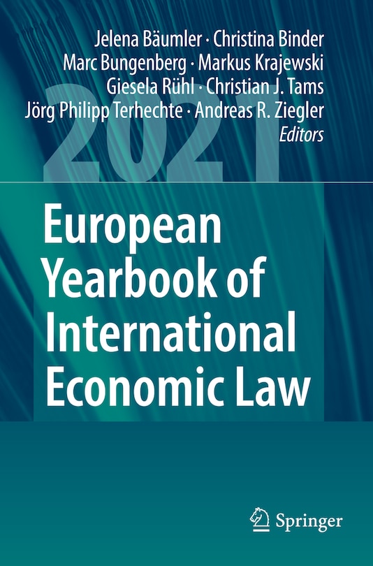 Front cover_European Yearbook of International Economic Law 2021