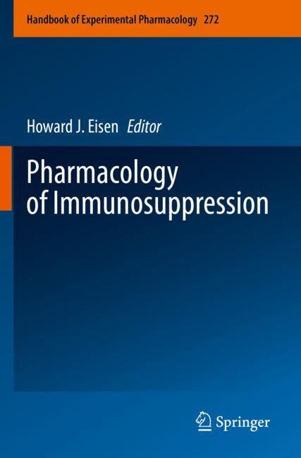 Front cover_Pharmacology of Immunosuppression