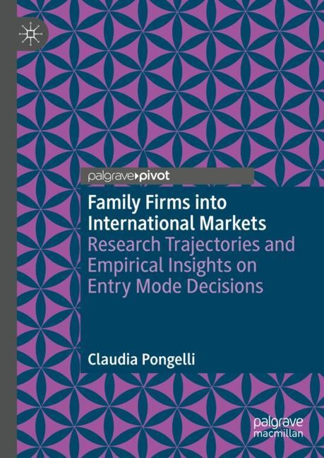 Front cover_Family Firms into International Markets