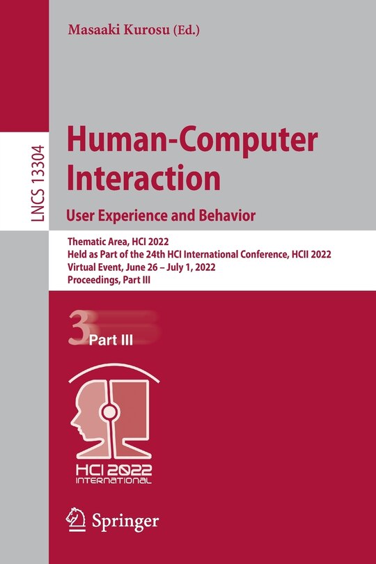 Front cover_Human-Computer Interaction. User Experience and Behavior