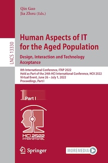 Couverture_Human Aspects of IT for the Aged Population. Design, Interaction and Technology Acceptance