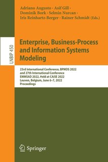 Front cover_Enterprise, Business-Process and Information Systems Modeling
