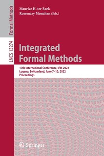 Front cover_Integrated Formal Methods