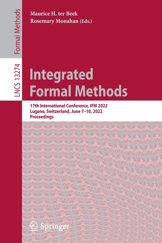 Front cover_Integrated Formal Methods