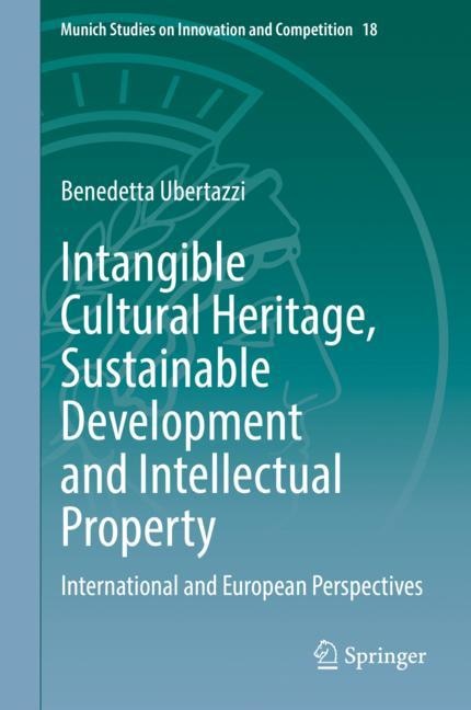Couverture_Intangible Cultural Heritage, Sustainable Development and Intellectual Property