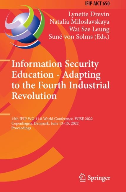 Couverture_Information Security Education - Adapting to the Fourth Industrial Revolution