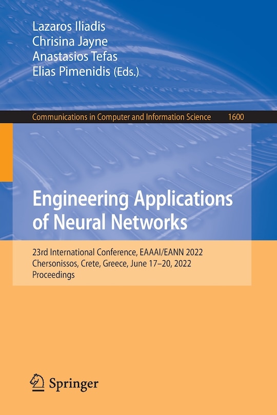 Front cover_Engineering Applications of Neural Networks
