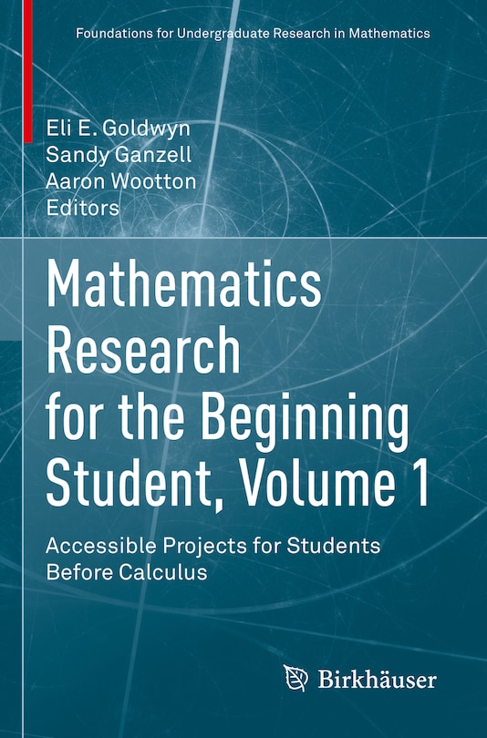 Couverture_Mathematics Research for the Beginning Student, Volume 1