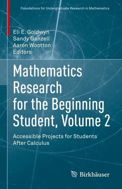 Couverture_Mathematics Research for the Beginning Student, Volume 2