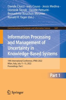Couverture_Information Processing and Management of Uncertainty in Knowledge-Based Systems