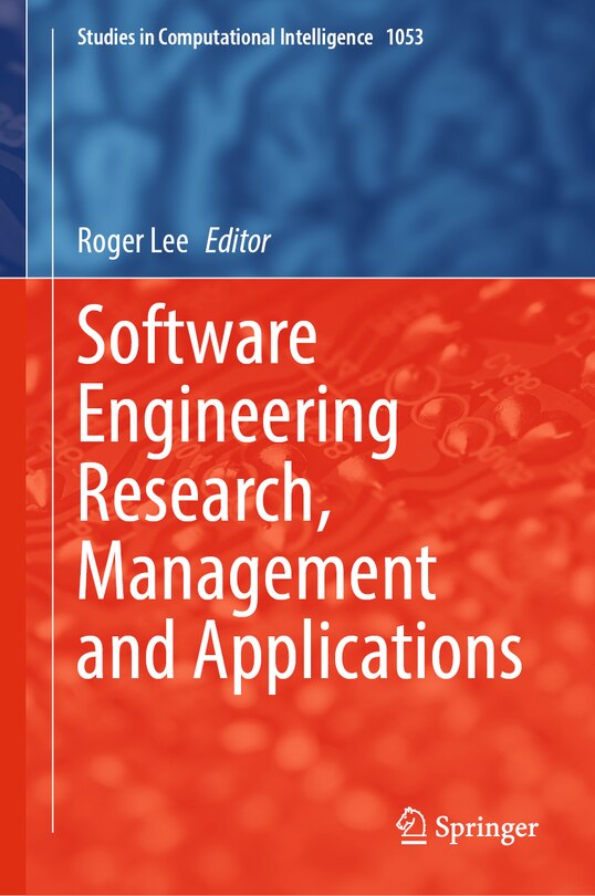 Couverture_Software Engineering Research, Management and Applications
