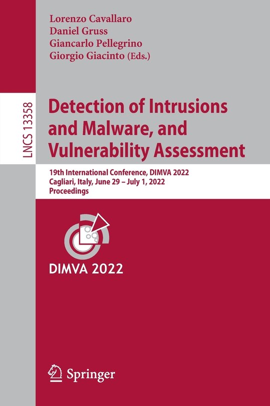 Front cover_Detection of Intrusions and Malware, and Vulnerability Assessment