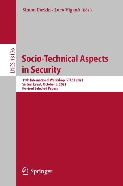 Couverture_Socio-Technical Aspects in Security