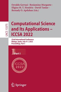 Couverture_Computational Science and Its Applications - ICCSA 2022