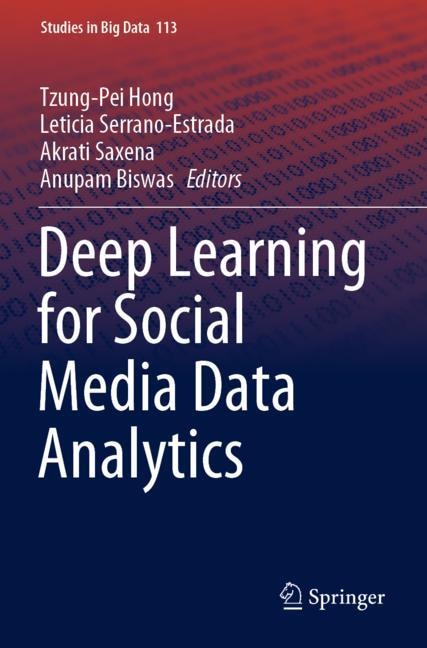 Front cover_Deep Learning for Social Media Data Analytics