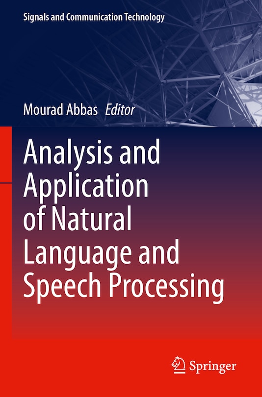 Front cover_Analysis and Application of Natural Language and Speech Processing