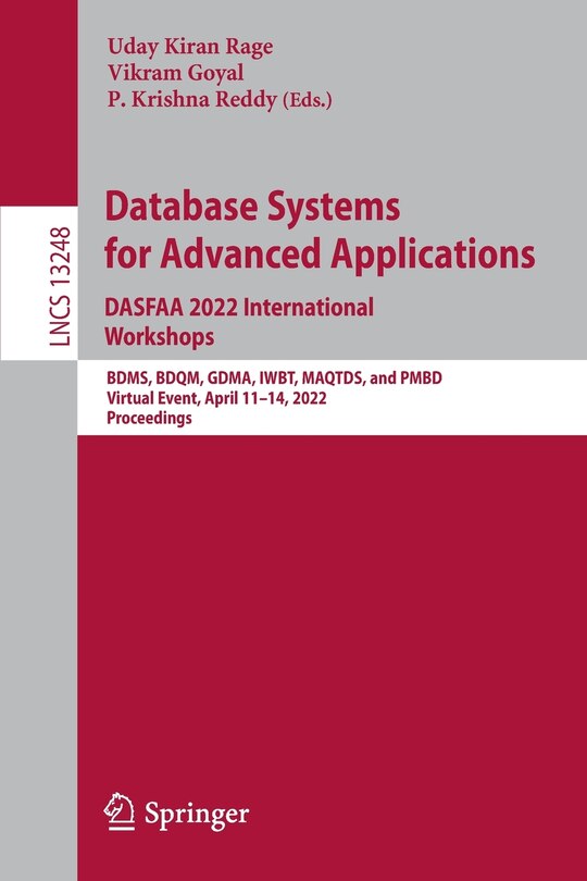 Front cover_Database Systems for Advanced Applications. DASFAA 2022 International Workshops