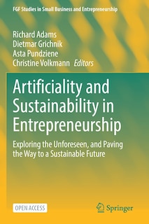 Front cover_Artificiality and Sustainability in Entrepreneurship