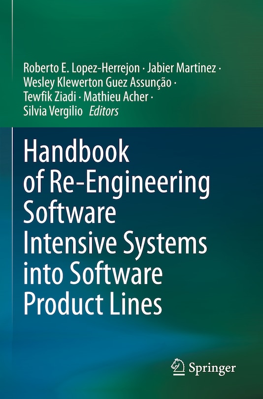 Front cover_Handbook of Re-Engineering Software Intensive Systems into Software Product Lines