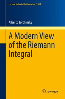 Couverture_A Modern View of the Riemann Integral