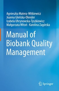 Couverture_Manual of Biobank Quality Management