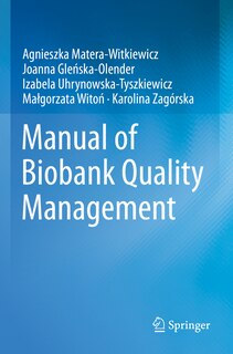Front cover_Manual of Biobank Quality Management