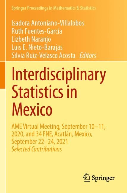 Front cover_Interdisciplinary Statistics in Mexico