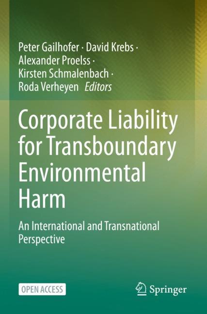 Couverture_Corporate Liability for Transboundary Environmental Harm