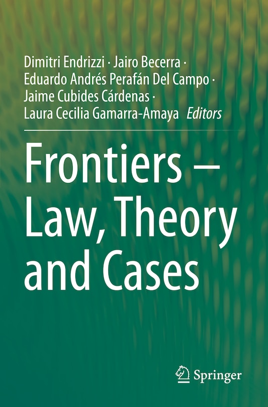 Couverture_Frontiers - Law, Theory and Cases