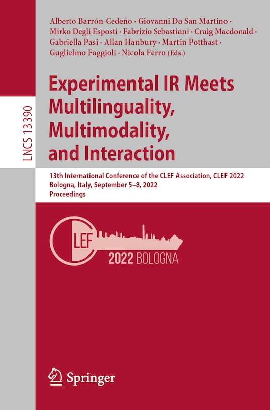 Front cover_Experimental IR Meets Multilinguality, Multimodality, and Interaction