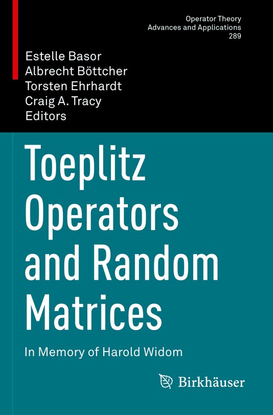 Couverture_Toeplitz Operators and Random Matrices