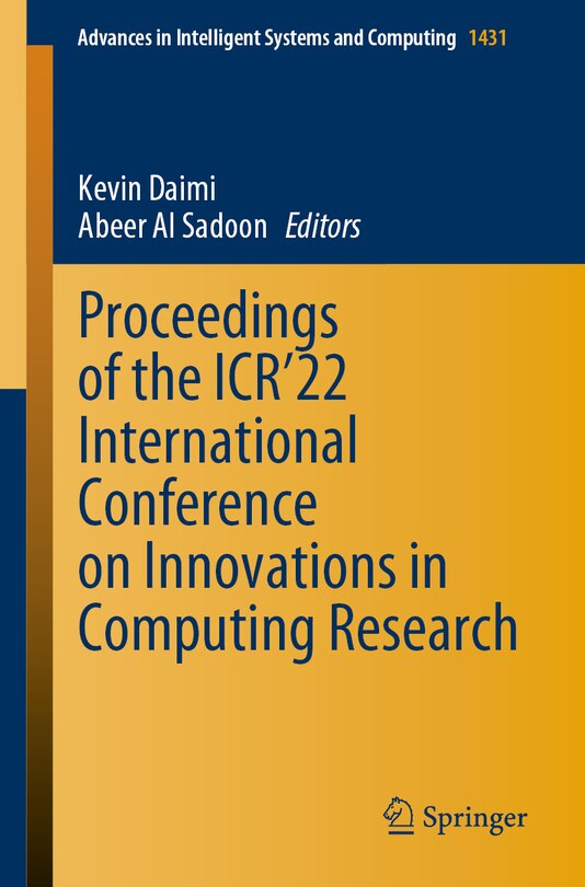 Front cover_Proceedings of the ICR'22 International Conference on Innovations in Computing Research