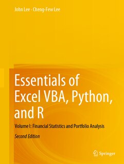 Front cover_Essentials of Excel VBA, Python, and R